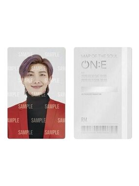 MOTS (MAP OF THE SOUL) ON:E BTS RM CARD TICKET - BRAND NEW, SEALED